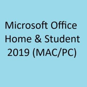 Microsoft office home and student 2019 (mac/pc)