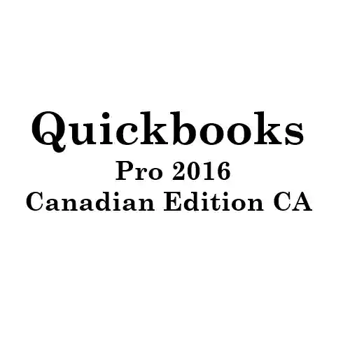 Quickbooks Pro 2016 Canadian Edition CA