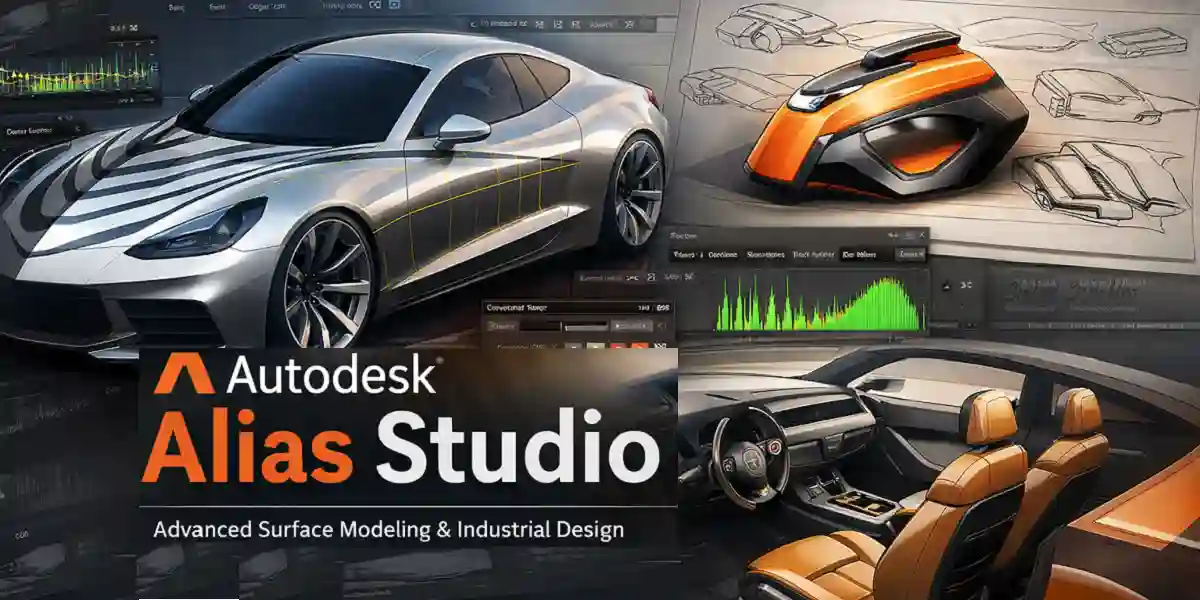 Autodesk Alias Studio freeform curve and surface modeling with Class-A quality
