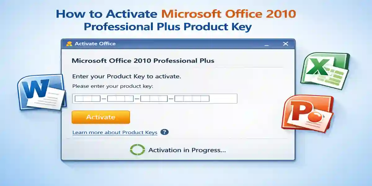 How to Activate Microsoft Office 2010 Professional Plus Product Key