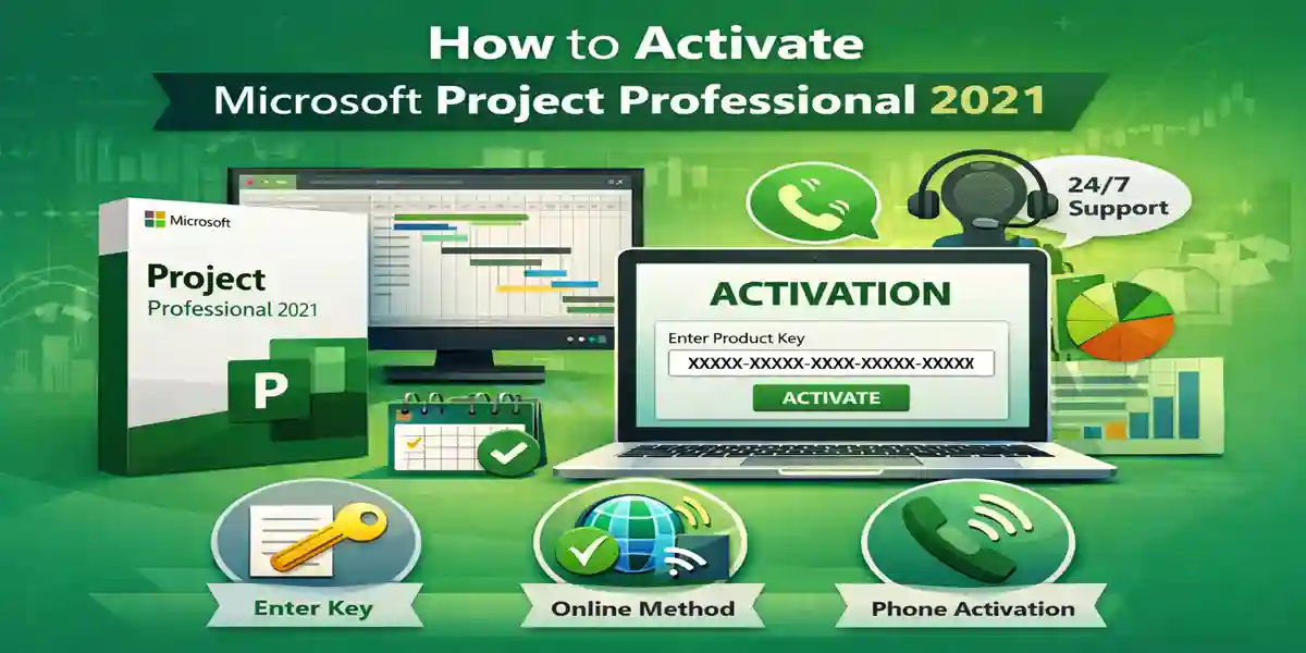 How to Activate Microsoft Project Professional 2021