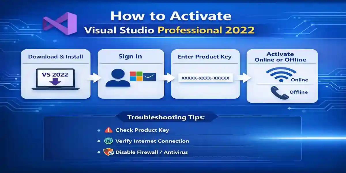 Visual Studio Professional 2022 Activation Steps and Troubleshooting