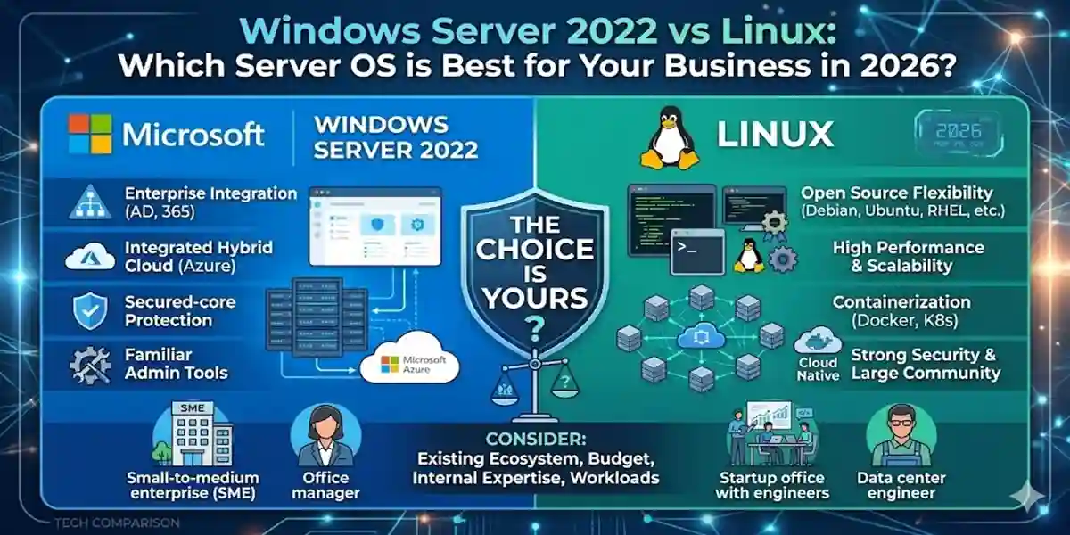Windows Server 2022 vs Linux: Which Server OS is Best for Your Business in 2026?