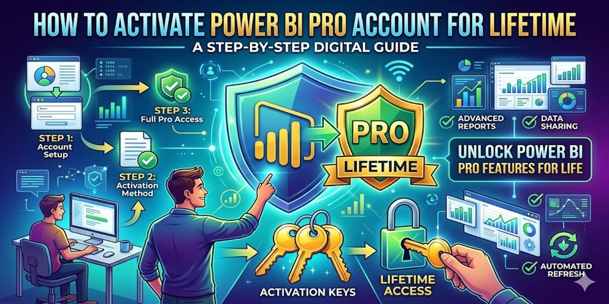 How to Activate Power BI Pro Account for Lifetime