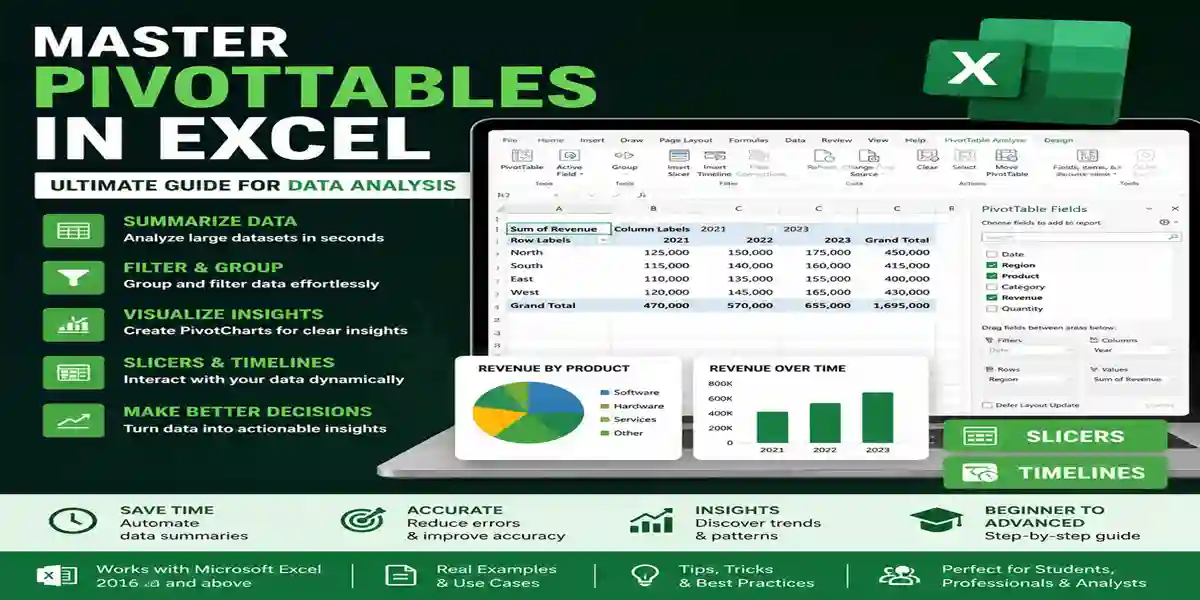 Master PivotTables in Excel | Ultimate Guide for Data Analysis