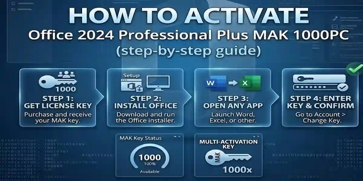 How to Activate Office 2024 Professional Plus MAK 1000PC